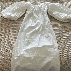 Lulus white bubble sleeve dress
